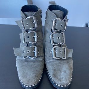 Suede Top Shop Belt Boots